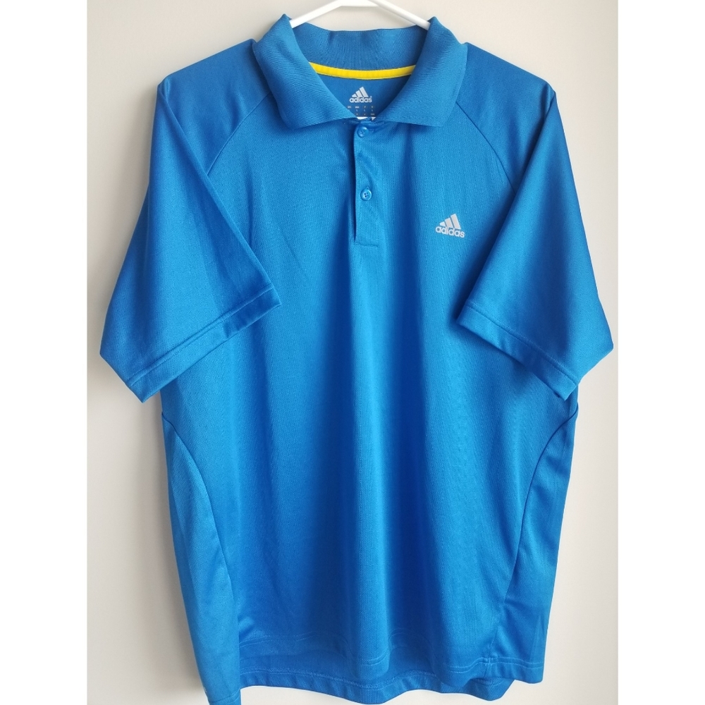 Mens Adidas Large Climalite Golf Polo - Br…